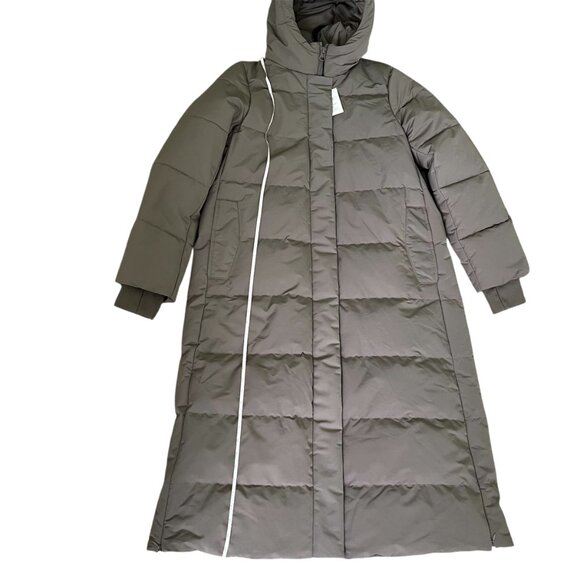 Zara Longline Hooded Down Jacket – Water & Wind Resistant – Mink – Size Large - Picture 11 of 12